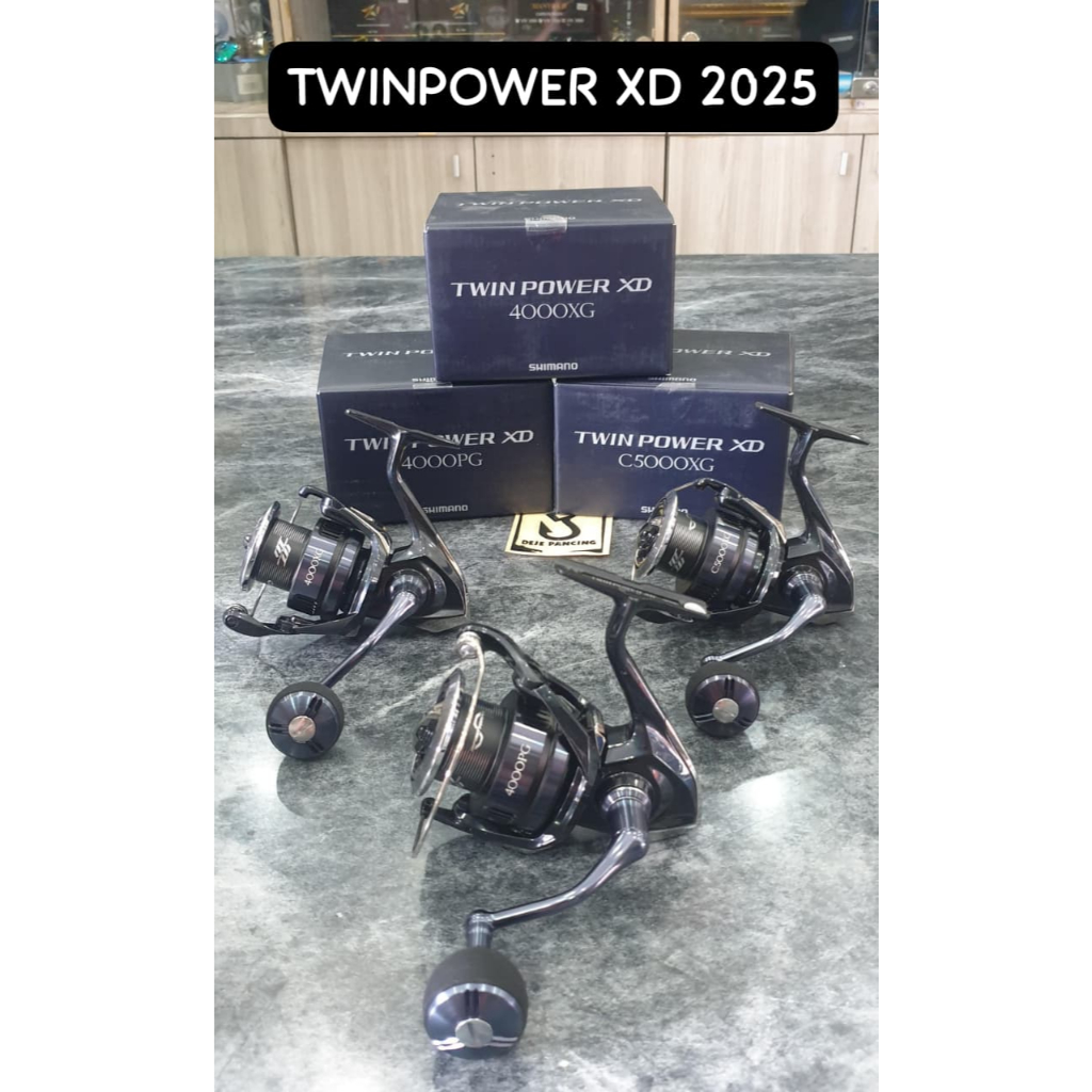 REEL SHIMANO TWIN POWER XD 2025 C3000HG C3000XG 4000HG 4000PG 4000XG DAN C5000XG - Garansi Resmi