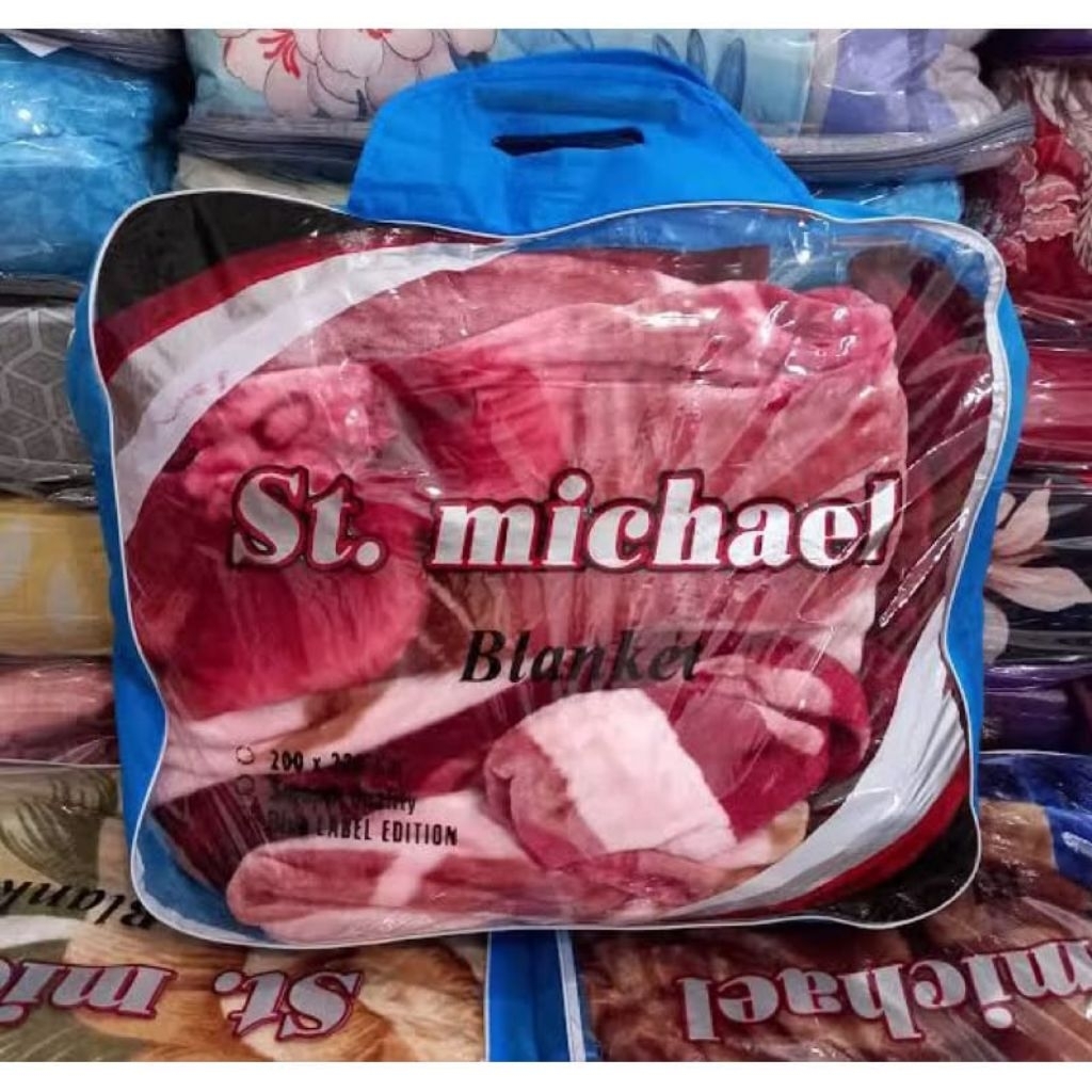SELIMUT ST. MICHAEL JUMBO 220x200 CM / SELIMUT BULU DEWASA MURAH / SELIMUT HALUS LEMBUT JUMBO