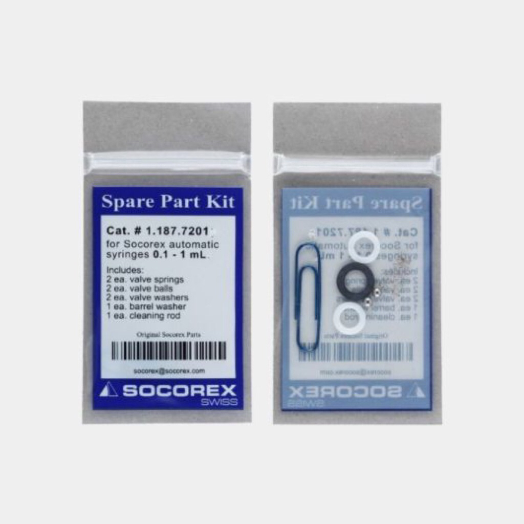 Spare Part Kit Socorex Swiss 0.5 - 1 ml - cadangan socorex