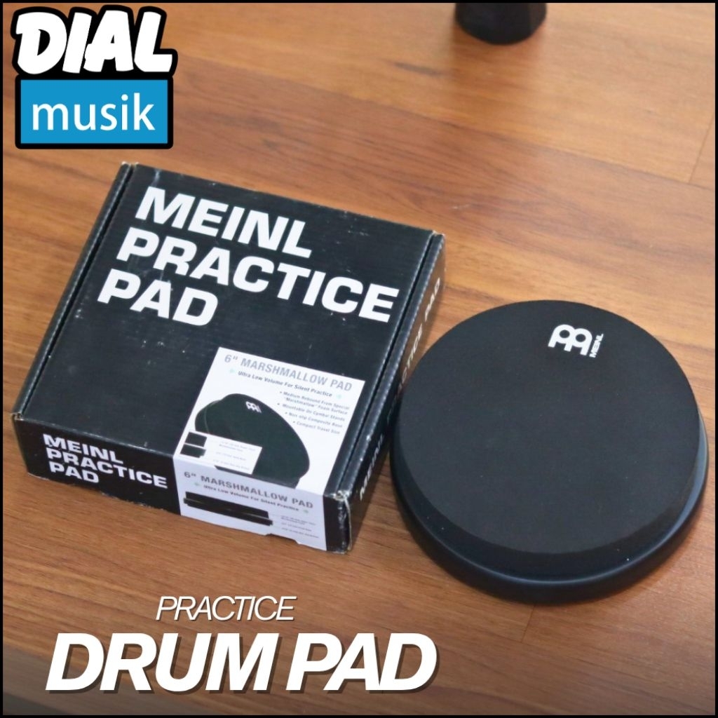 Meinl Practice Pad MMP 6BK - Drum Pad - Practice Drum Pad/ Drum Pad Murah