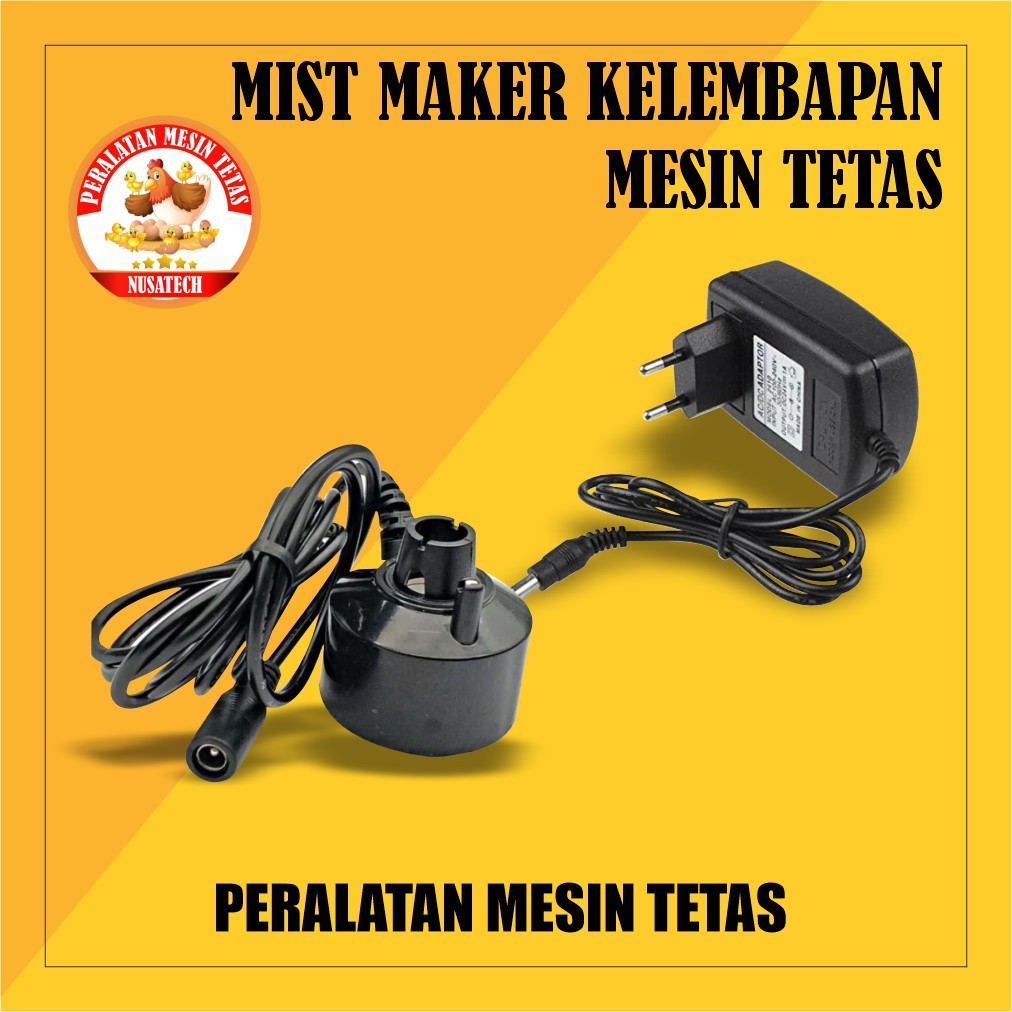 MIST MAKER 1 MATA HITAM PEMBUAT KABUT DAN ADAPTOR
