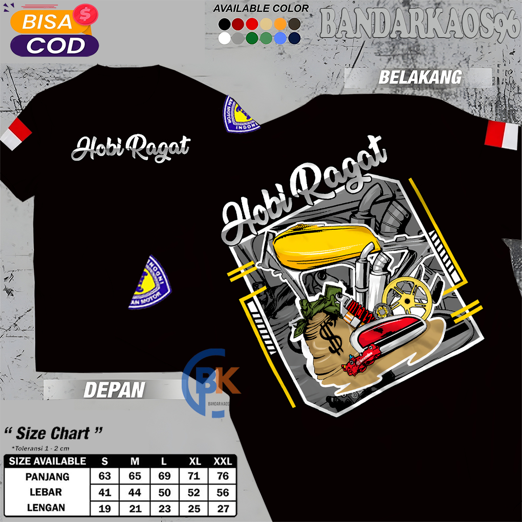 BandarKaos96 kaos Hobi Ragat tiger herex kaos herex tigerline kaos honda tiger TIGER03