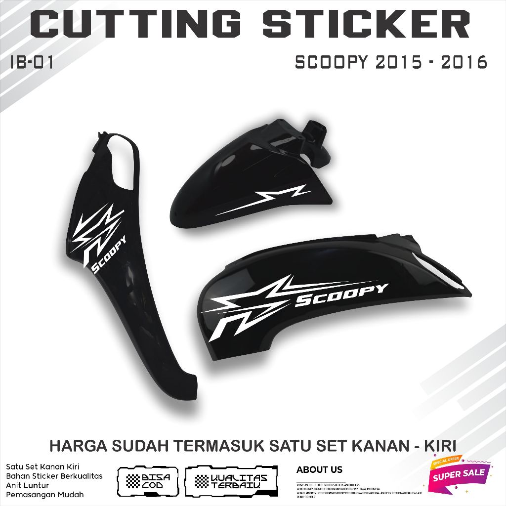 CUTTING STICKER HONDA SCOOPY 2015 - 2016 || LIS CUTTING STRIPING TAHAN AIR AWET 2 - 3 TAHUN