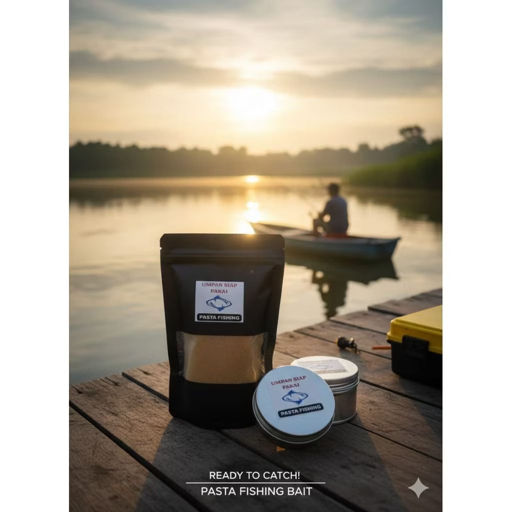 Umpan siap pakai ikan Mas patin bawal Lele Nila gacor Galatama galapung kilo gebrus harian 150gr