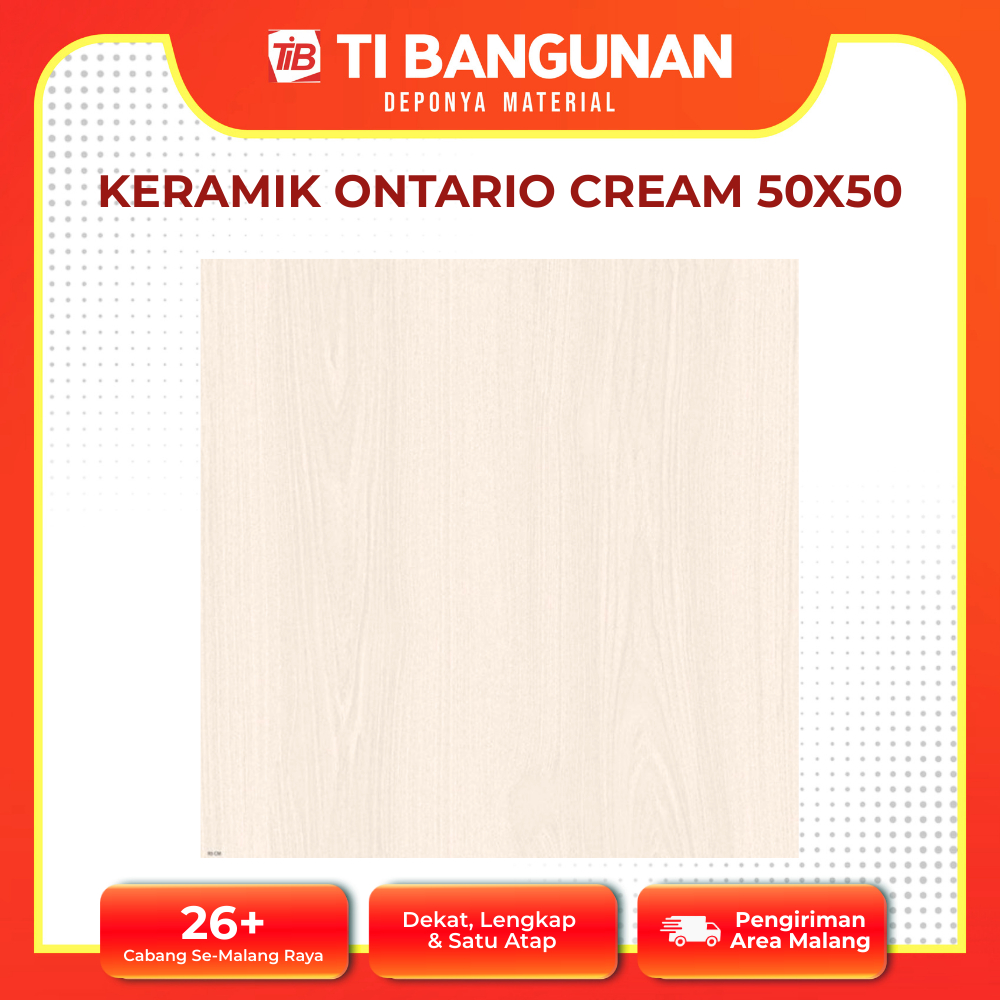 KERAMIK ONTARIO CREAM 50x50