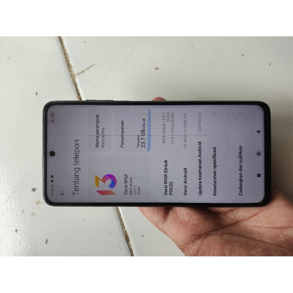 Jual mesin Poco X3 Pro 8 256gb Normal bonus unit