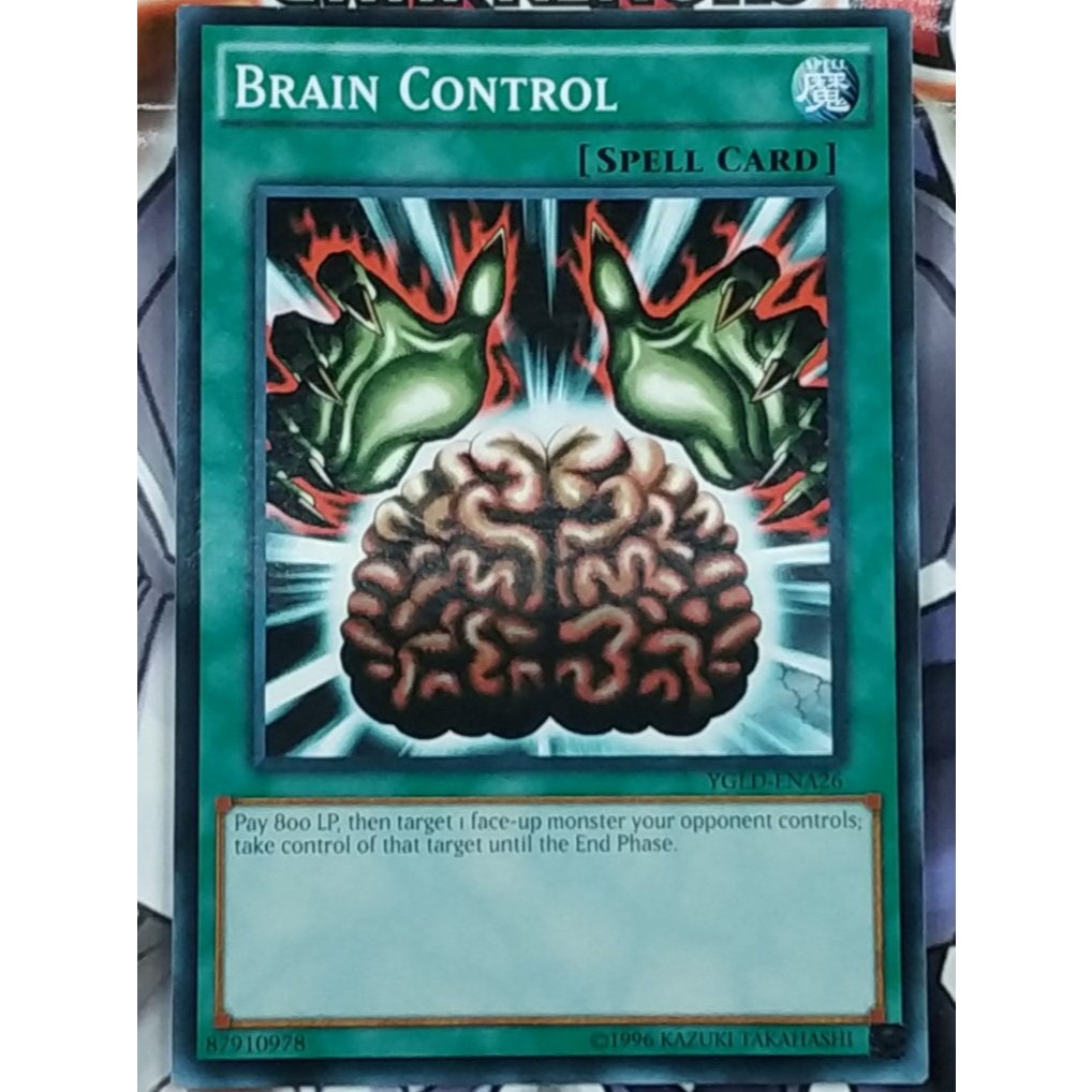 Brain Control (YGLD-ENA26) - Common - Spell Card - YuGiOh Trading Card Game ORIGINAL
