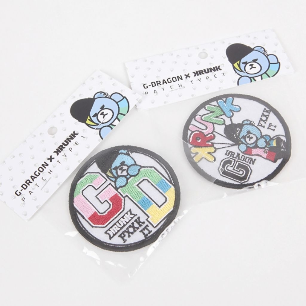 G-dragon x krunk patch ( Act III : motte limited merchandise )