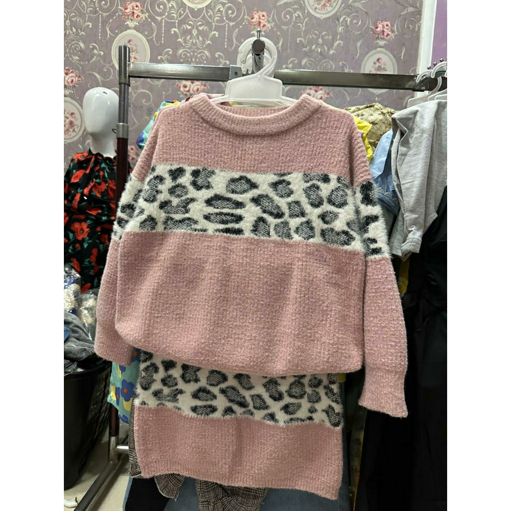 One Set Sweater & Rok Leopard