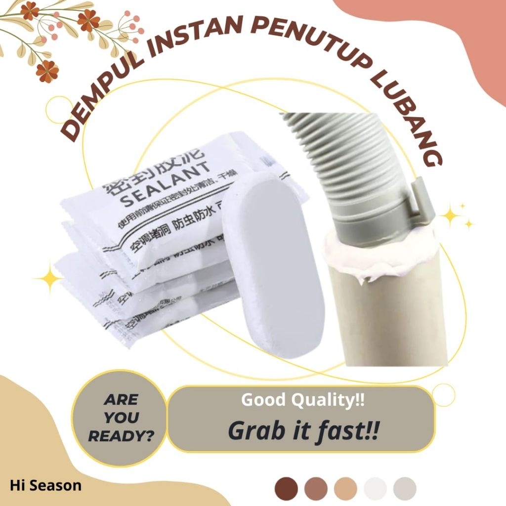 SEALANT DEMPUL INSTAN SEMEN LEM PERBAIKAN RETAK DINDING TAMBAL LUBANG PENAMBAL BOLONGAN