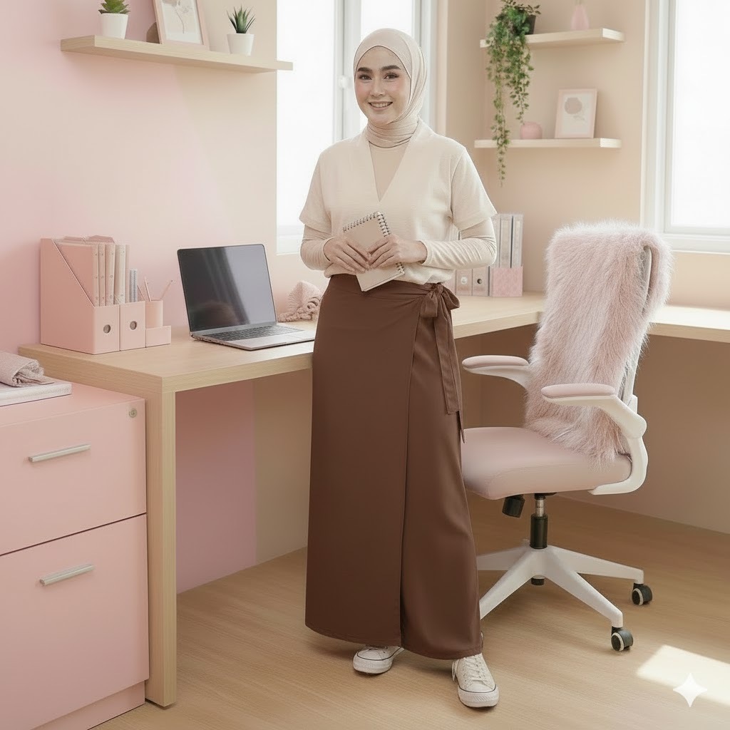 CELANA KULOT TIED ROCELA ROK CELANA BAWAHAN WANITA KULOT PREMIUM SENORITA CELANA KANTOR DAILY PANTS 