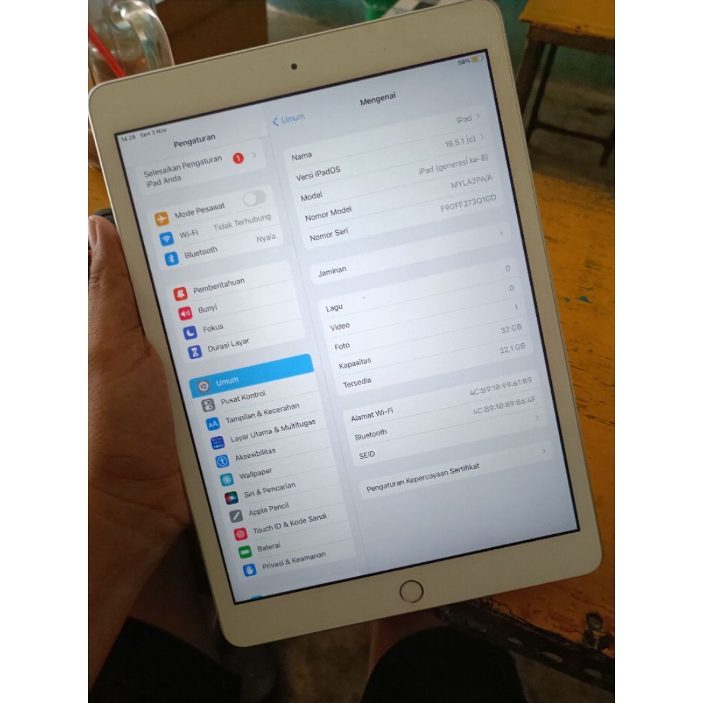 iPad gen 8 32gb ibox
