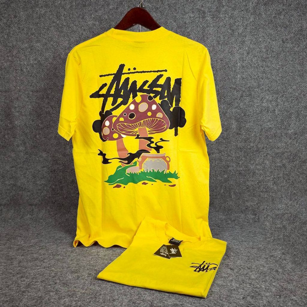 NEW ‼️ STUSSY T-Shirt Branded Premium Kaos Distro Lengan Pendek 100% Cotton Combed 24S Bordir Aplika
