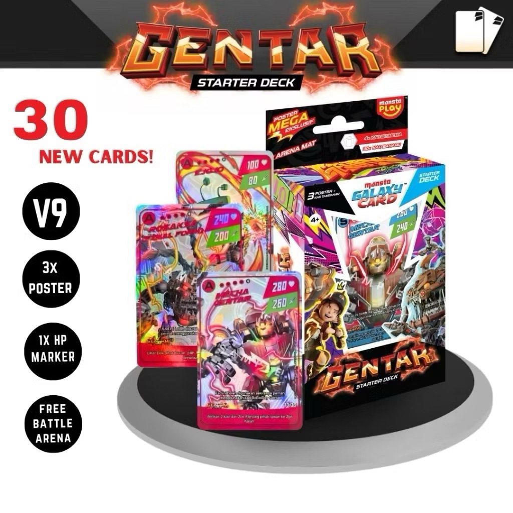 Monsta BoBoiBoy Galaxy Card StarterDeck V9 Gentar 2025 Limited