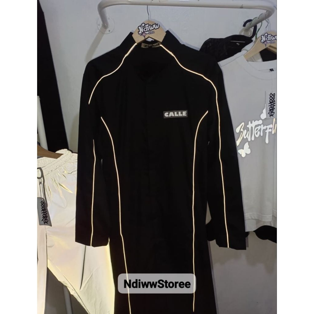 (ORIGINAL 100%) GAMIS/JUBAH V2 CALLE DE LARACHE BLACK