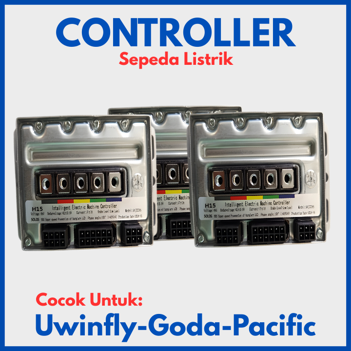 CONTROLLER ORIGINAL SOLOS 48VOLT/20AH | CONTROLER SEPEDA LISTRIK 48V/12AH TAHAN PANAS DAN AWET