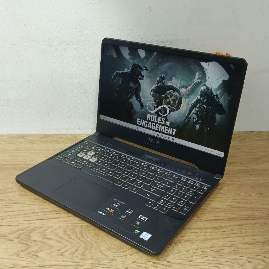 Laptop Gaming Asus Tuf FX505GT Intel Core i5-9300H Gen9 Ram 16Gb/SSD 512Gb Vga Render GTX 1650 (4Gb)