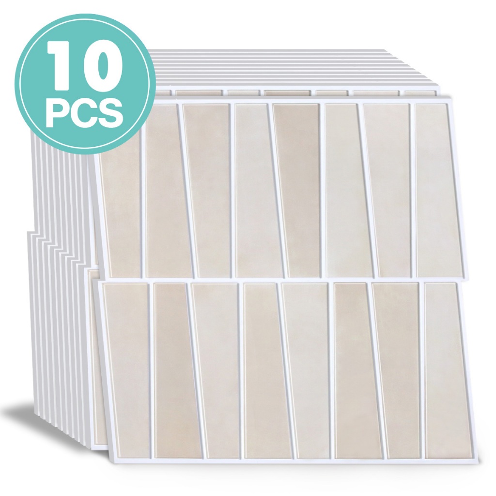 10PCS Wall stiker wallpaper lantai semen kasar wallpaper dinding dapur