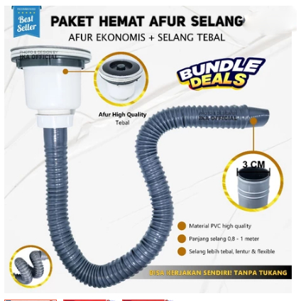 Afur Set Bak Cuci Piring Anti Karat Termurah / Satu Set Afur Lengkap Afur Bak Cuci Piring + Selang
