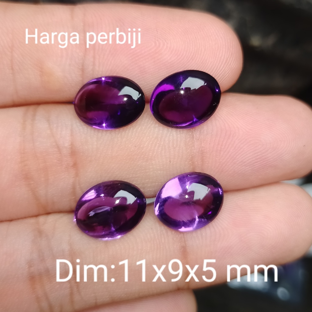 BATU KECUBUNG UNGU SINTETIS BAGUS BENING cek batu lainnya yaman api wulung opal bacan permata kalima