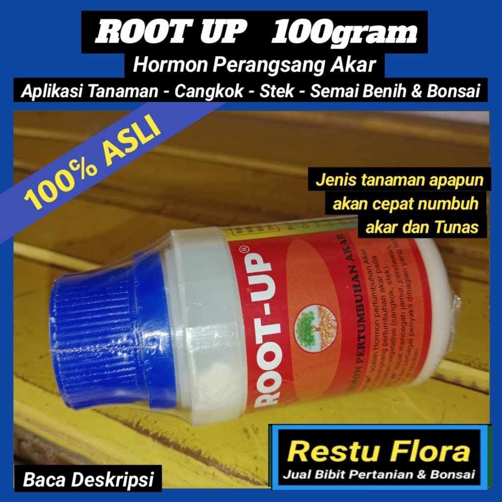 Perangsang Akar - Root Up Hormon untuk - Stek - Cangkok - Semai - Bonsai - 100gram