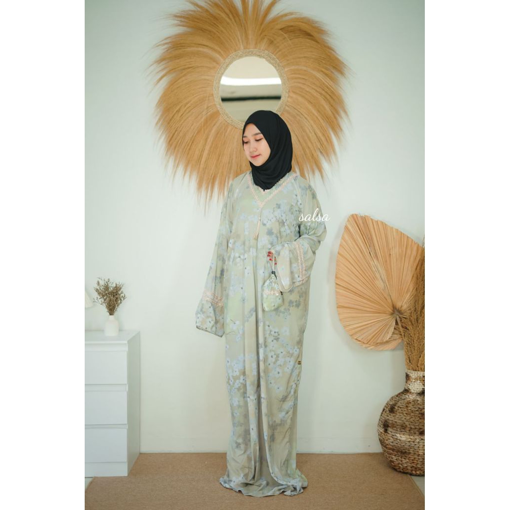 CHELSEA SIZE L DEWASA - mukena abaya sholat traveling mini pouch by Jihan salsa