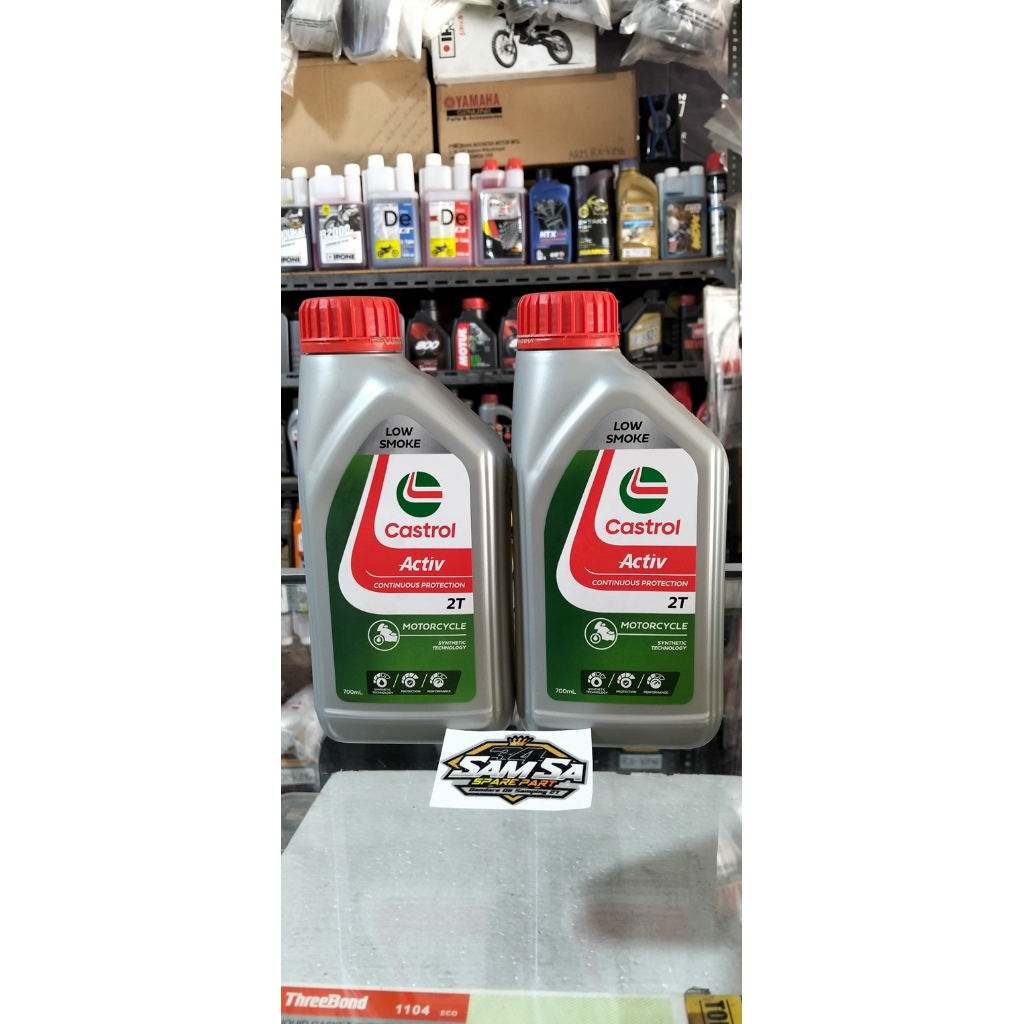 Original CASTROL ACTIVE 2T Jaso FC Volume 0,7Lt Kemasan Baru