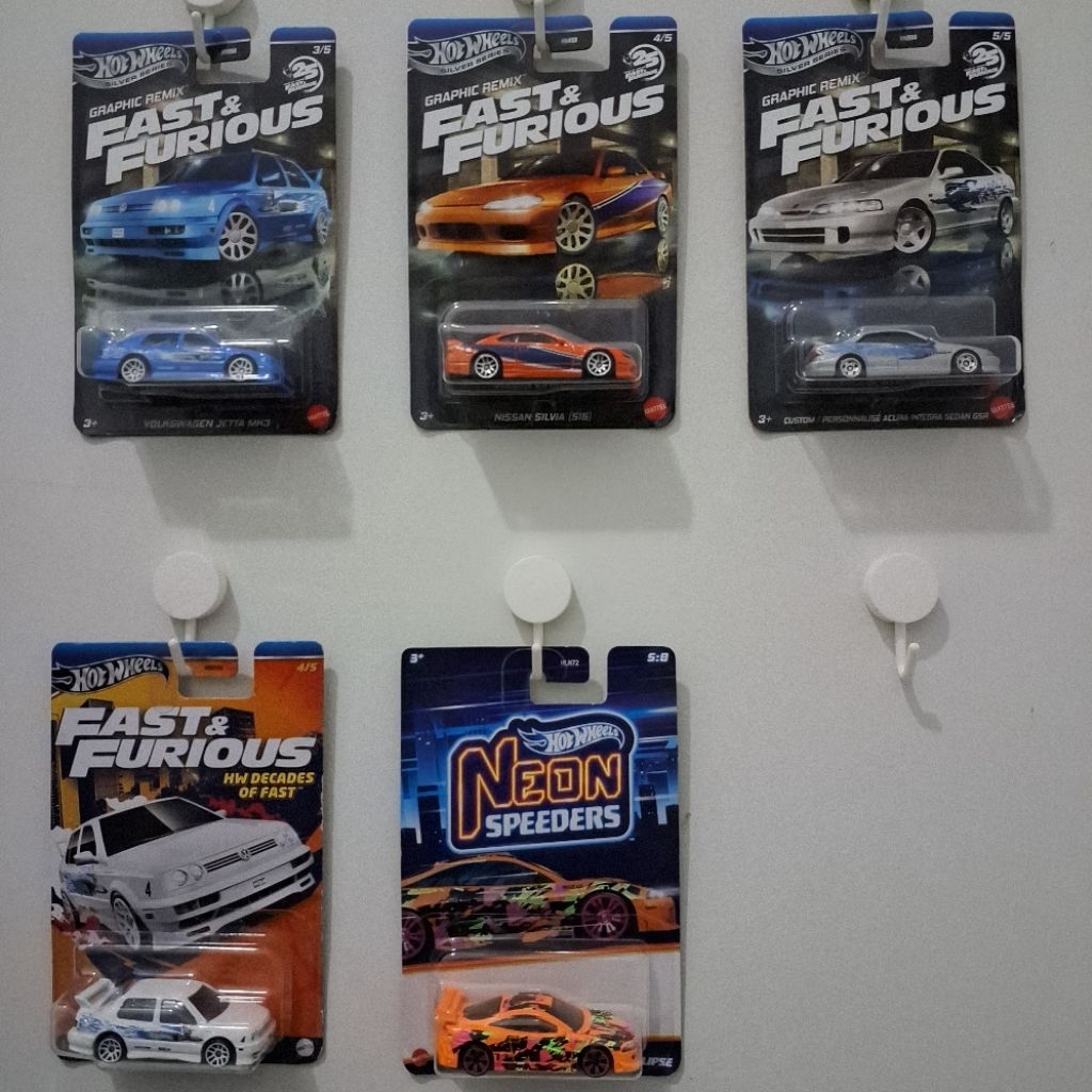 [PAKET] 5 Hot Wheels Fast Furious & Neon Speeders Edition