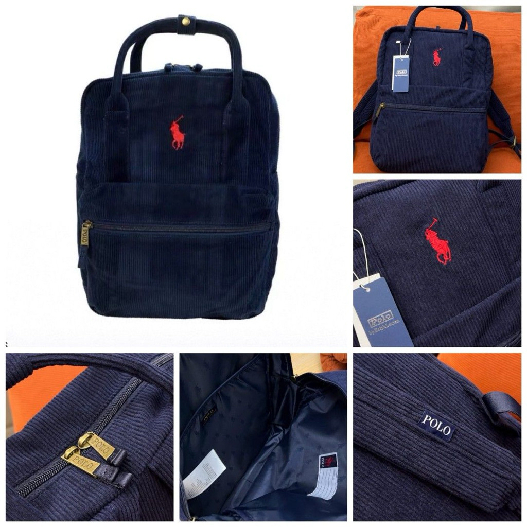 POLO RALPH LAUREN  Polo Pony-Embroidered Corduroy Backpack