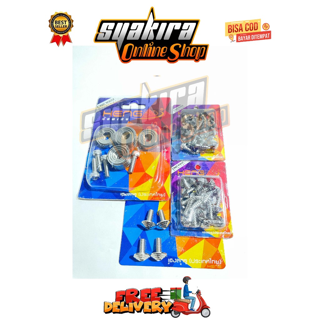 BAUT PAKETAN BODY HALUS 1 SET ( 46 BAUT ) MODEL SPIRAL YAMAHA MIO SOUL FINO KARBU TAHUN 2006 - 2013 