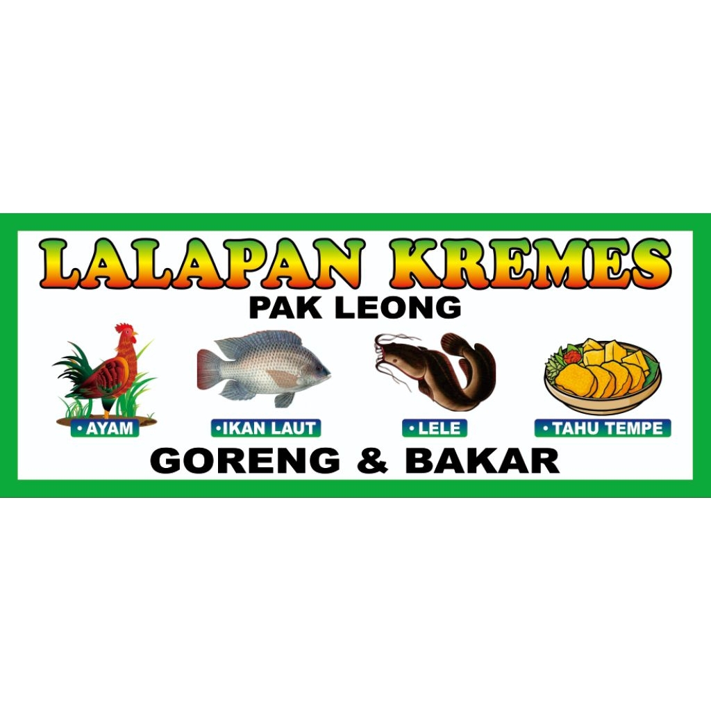 spanduk kain lalapan