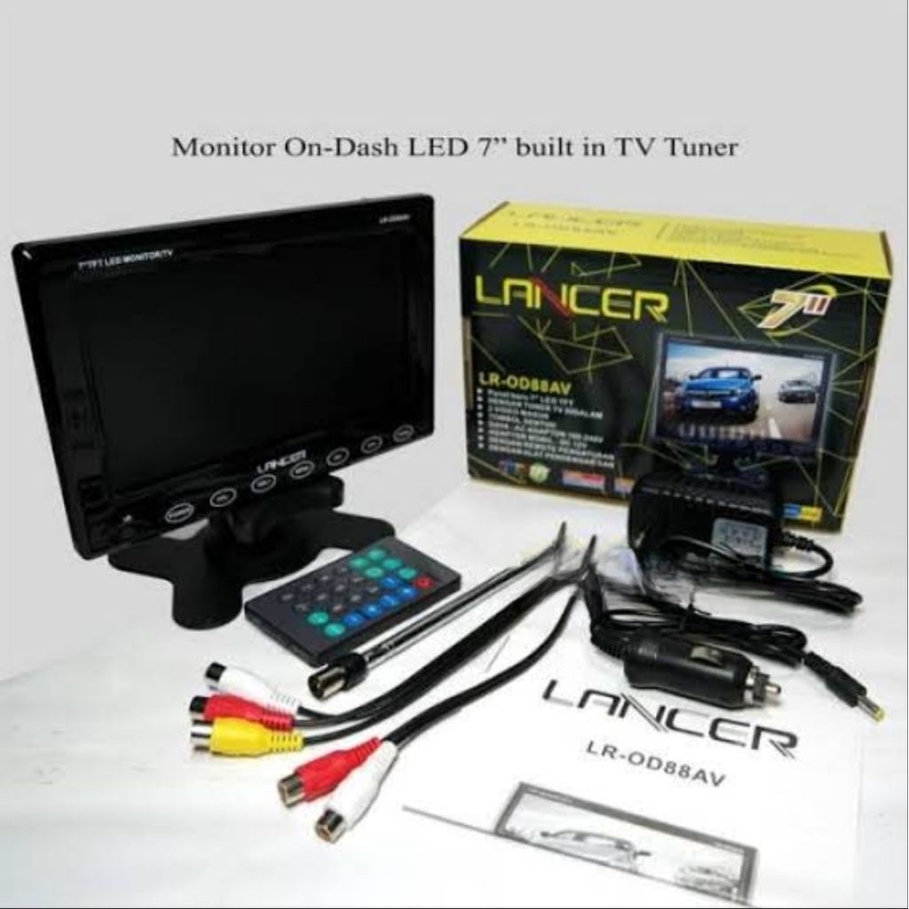 Lancer Ondash Led Tv Monitor 7 Inch, Usb/ Mp5/ SD Card/ Tv Tuner