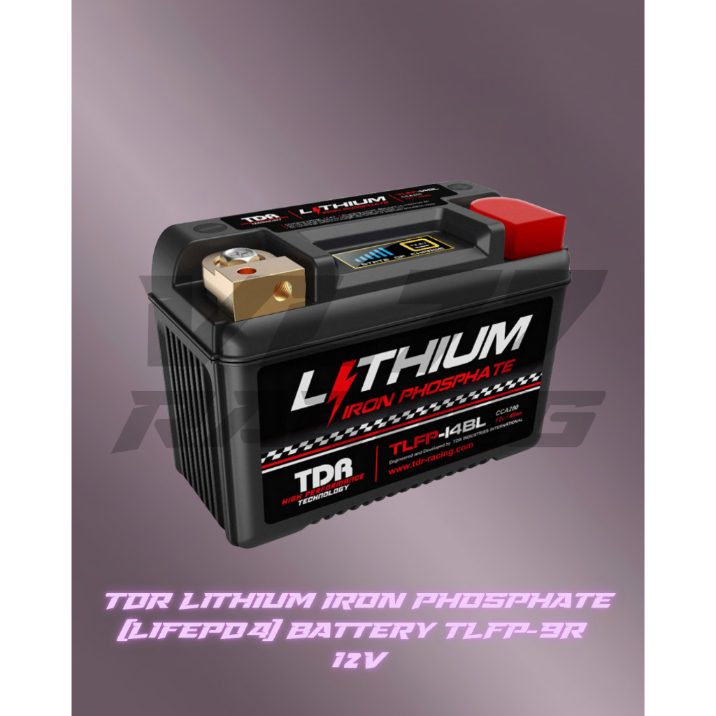 Aki Motor TDR Lithium Iron Phosphate Battery TLFP-9R 12V XMAX substitusi YT7-BS, YT9-BS, YT-BS, YTX9