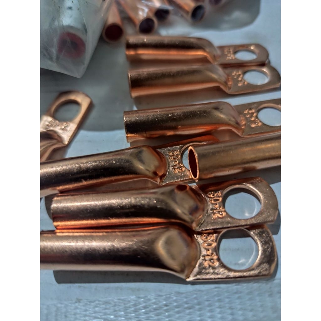 Skun Tembaga 50mm / Cable lug , Kabel Skun , Sepatu kabel untuk kabel Tembaga 50mm dan 25mm