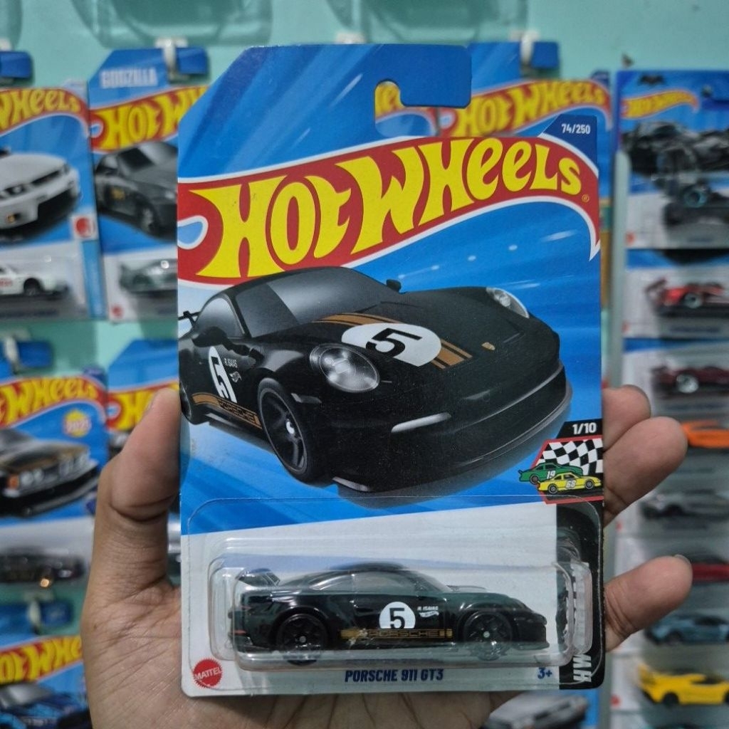 Hot Wheels Porsche 911 GT3 HITAM