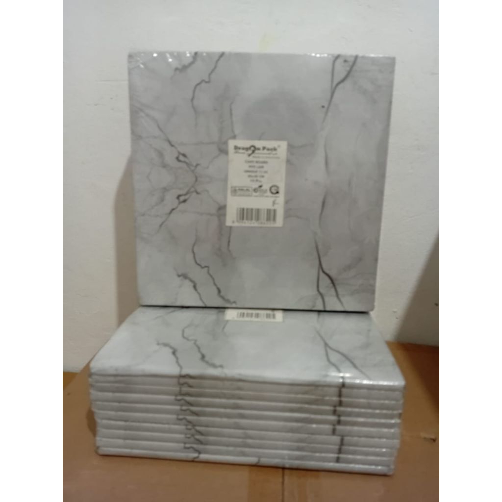 CAKE BOARD MARBLE PUTIH  Dragon Pack/ ALAS TATAKAN CAKE