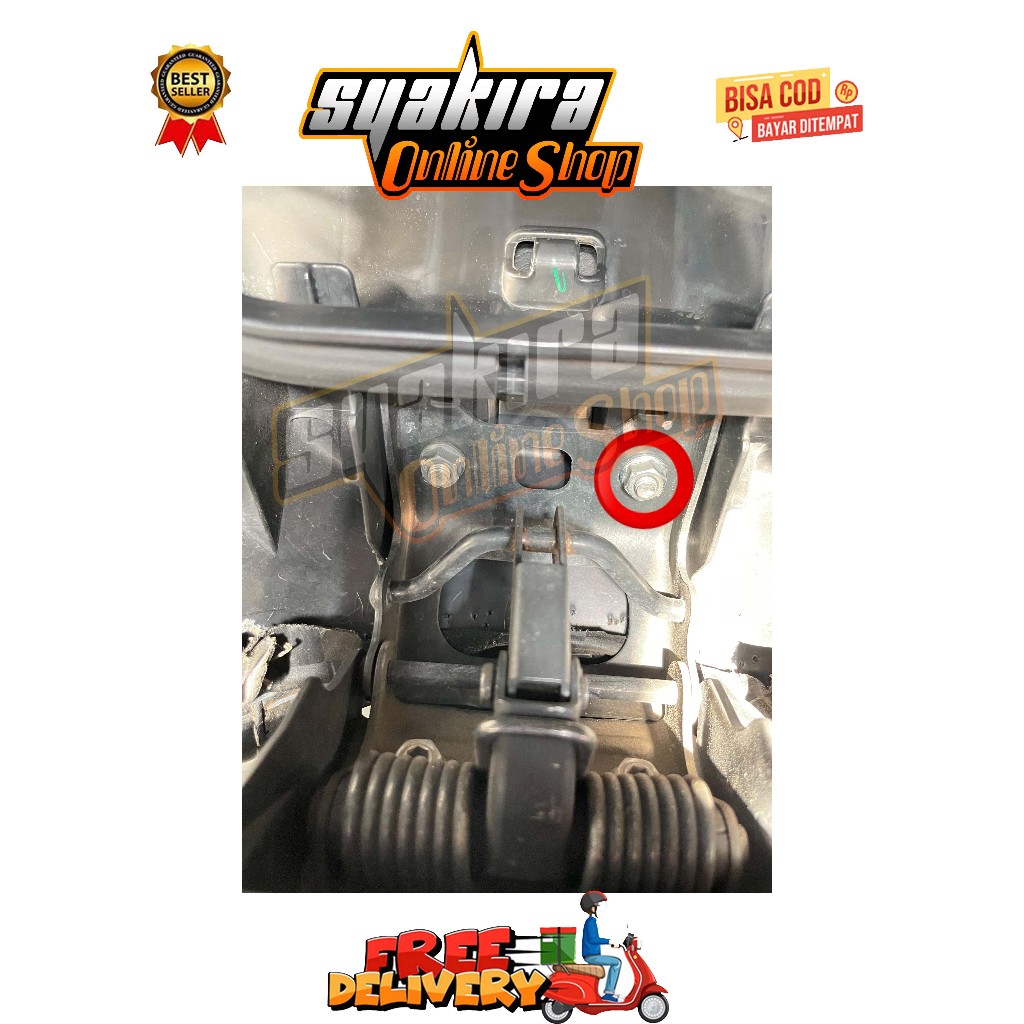 MUR KAITAN JOK ( 1 MUR ) MODEL BOLONG PCX VARIO BEAT DELUXE SCOOPY ADV STYLO GENIO SPACY 110 125 150