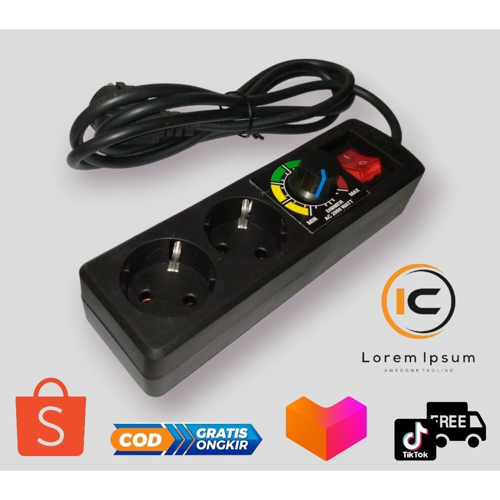 Dimmer Speed Control 2000W Pengatur Kecepatan Gerinda Dimmer Gerinda 2000 Watt AC 220V