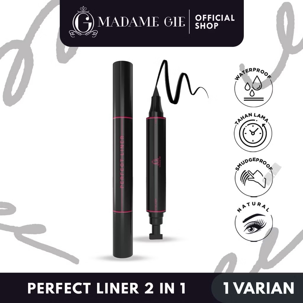 Madame Gie Perfect Liner / Madame Gie Goregeous Wink Celebs Mascara Eyeliner / 2X Madame Gie Angelic