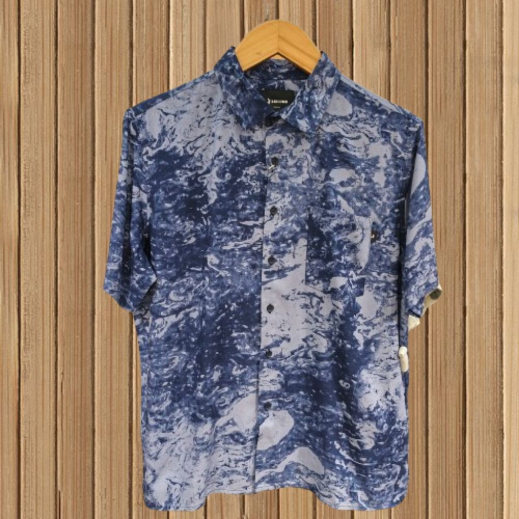 3Second Kemeja Full Print Pria Regular Fit 051125 Original