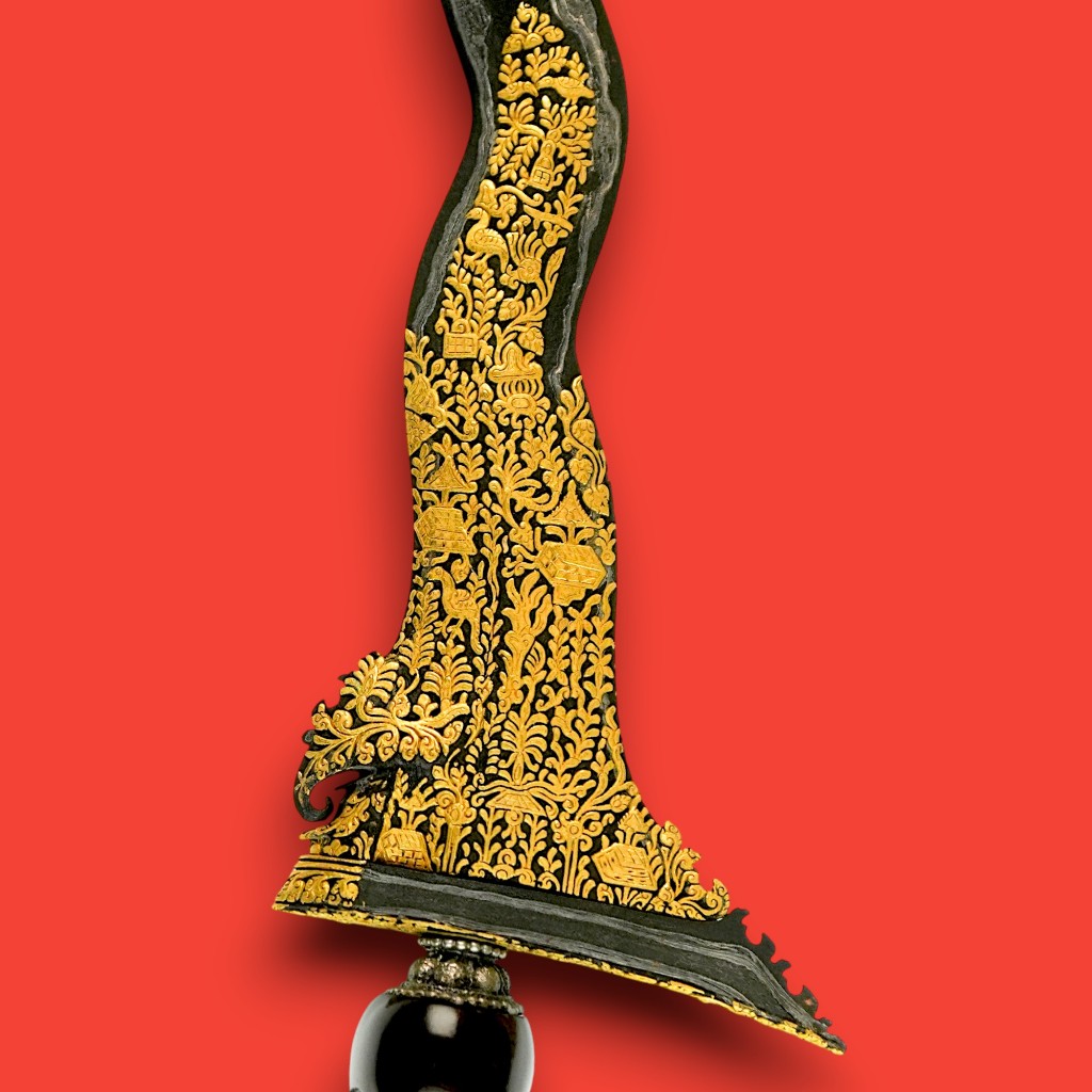 Keris Carito Prasojo Luk 11 Kinatah Emas PB XI