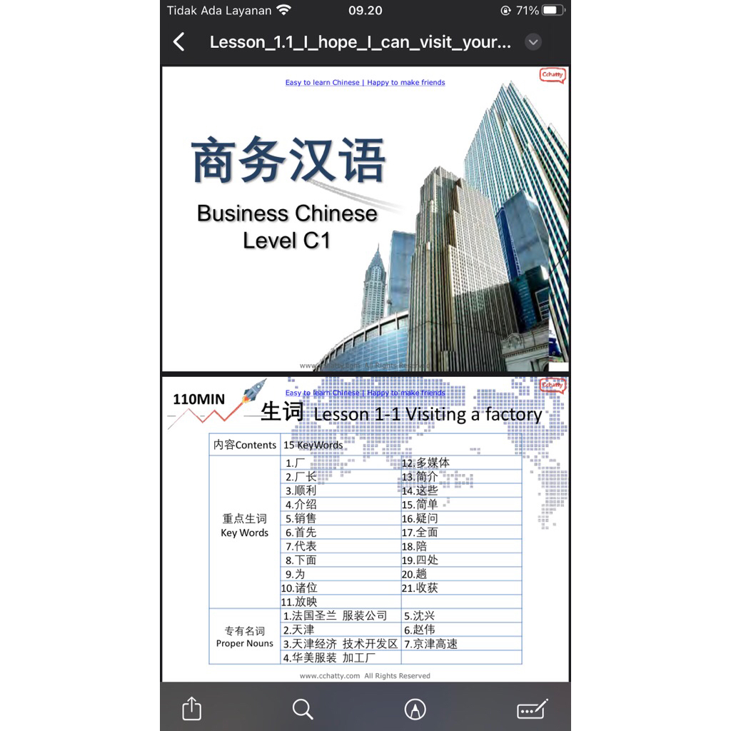 KOSAKATA BISNIS MANDARIN PDF