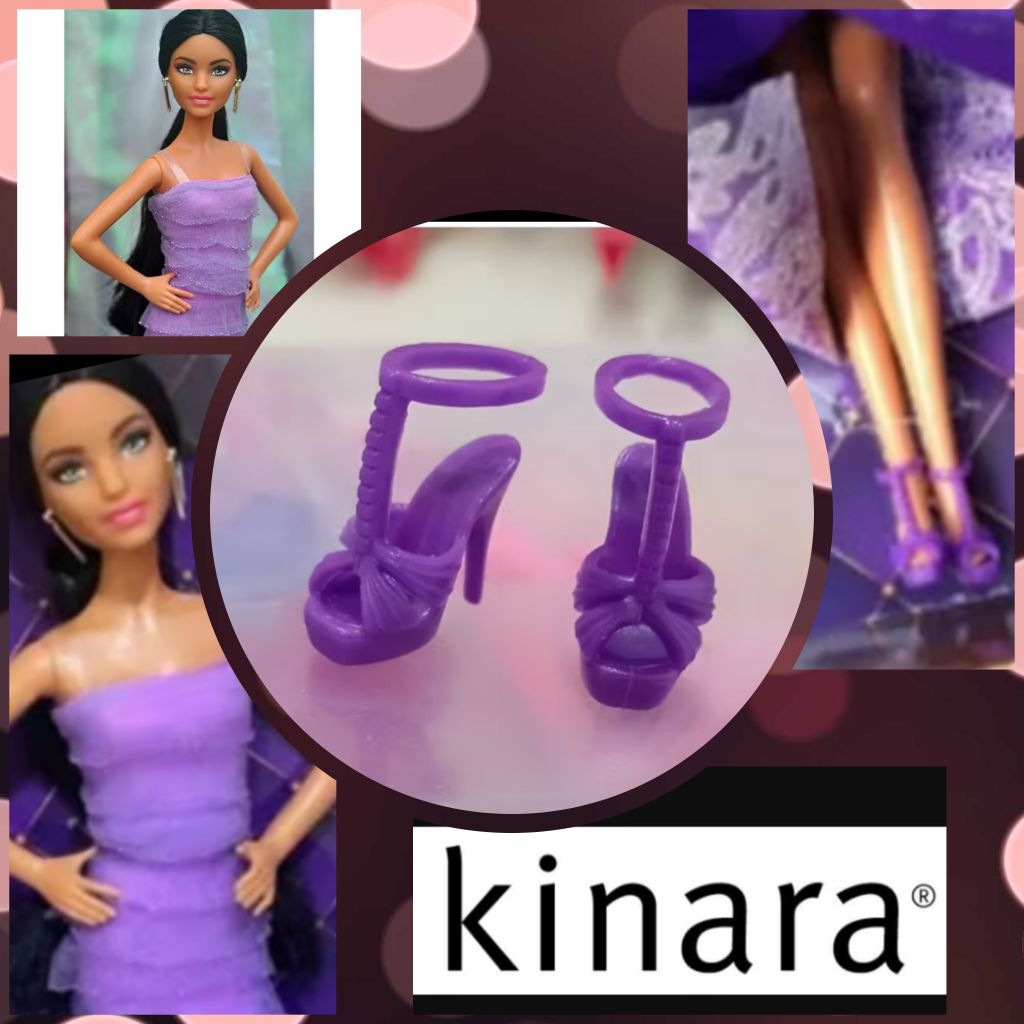 Sepatu Purple Barbie PTMI Birthday 2021 Original Mattel