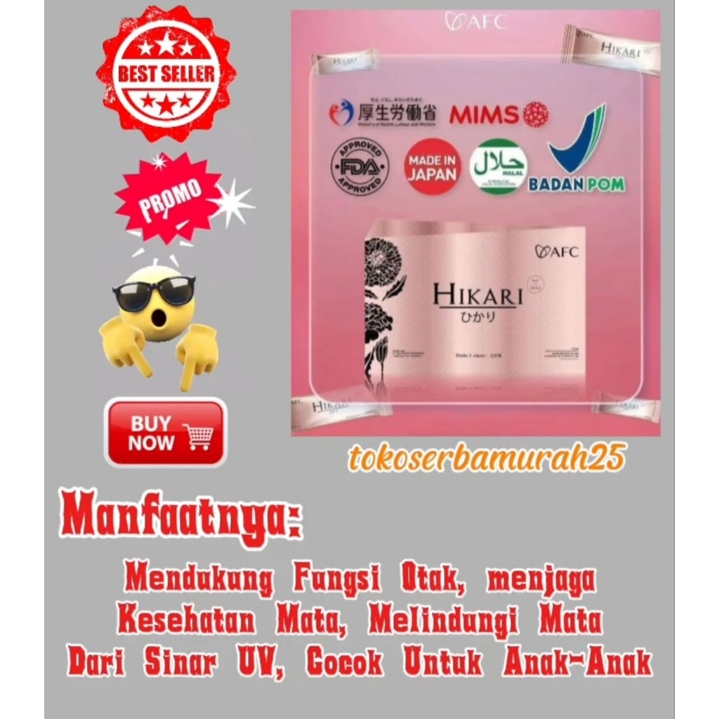 Hikari Dari AFC Vitamin Mata Dan Otak Sangat Cocok Untuk Anak-Anak