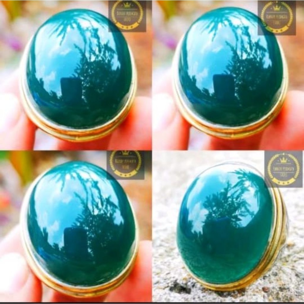batu akik bacan Doko cina cincau super kristal tembus jumbo High Quality