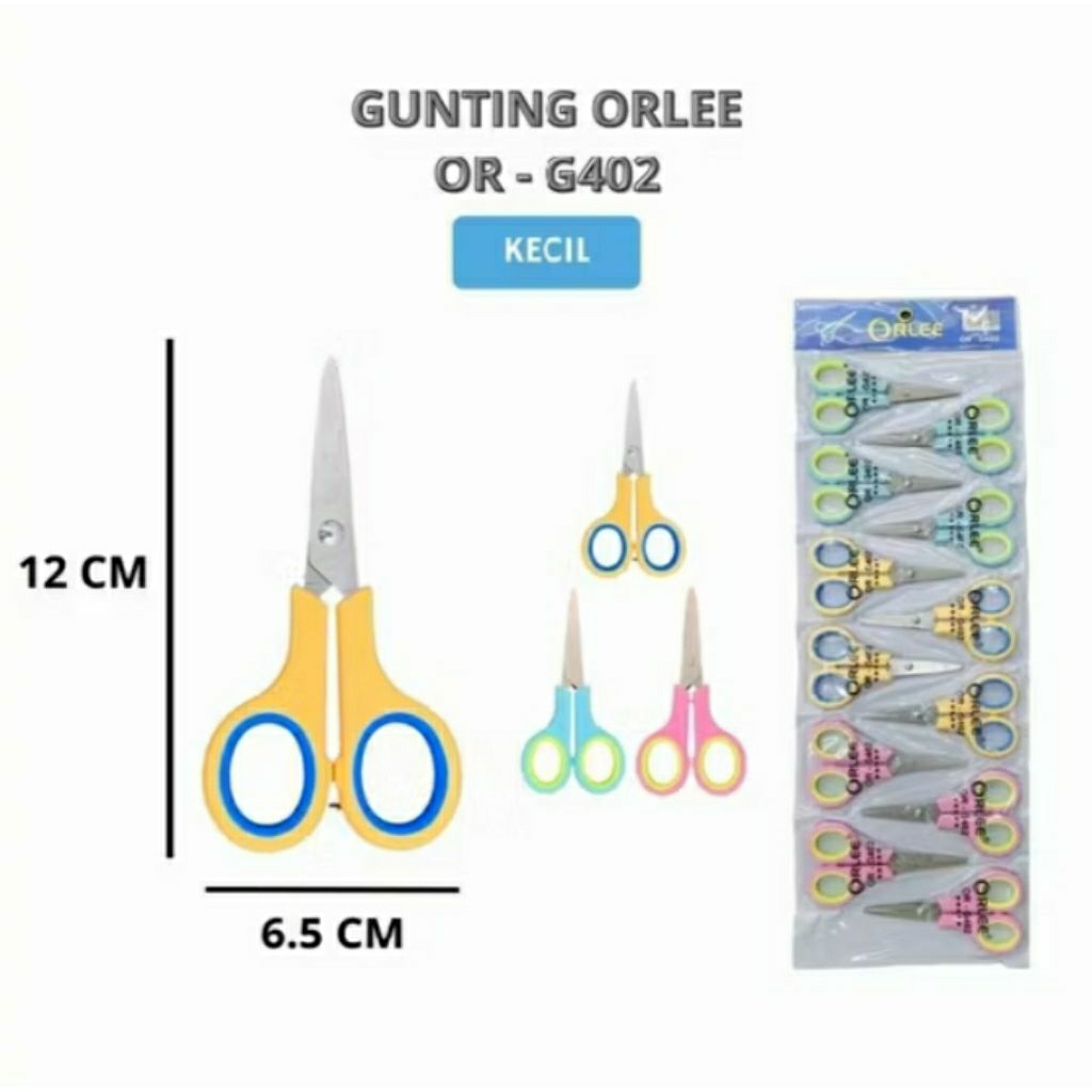 1 Lusin/12Pcs] Gunting Kecil | Gunting Stainless | Gunting Kecil Tajam Stainless | Gunting - Orlee