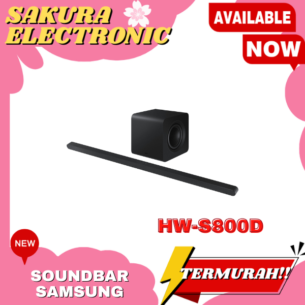SOUNBAR SAMSUNG ULTRA SLIM HW-S800D WIRELESS BLUETOOTH SPEAKER WITH SUBWOOFER HW S800D