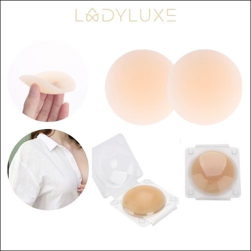 Ladyluxe - Br096 Silikon | Bra Silikon Nipple Pad Invisible Silicone Penutup Puting Tempel Payudara