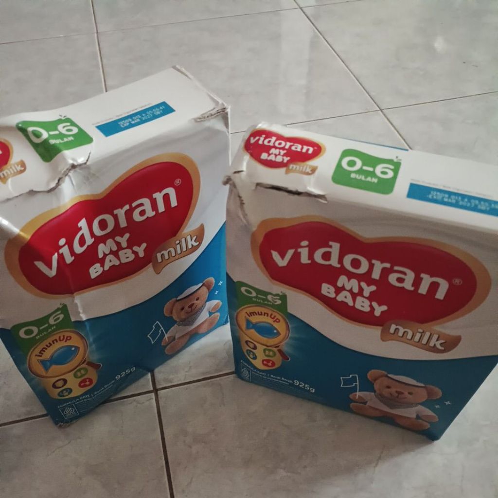 Vidoran my baby 0-6 dan 6-12 950gr REJECT DUS (penyok)
