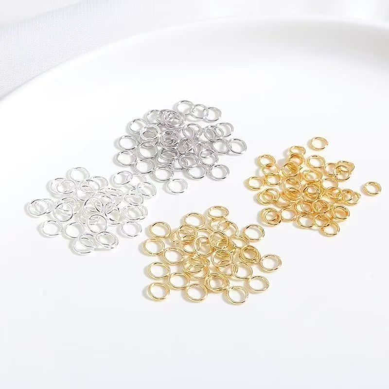 AA - Ring Bulat Ring O Ukuran 3mm 4mm Jump Ring Penyambung Ring Connector Kait Kalung Gelang 100PCS